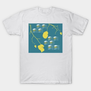 Underwater fish and leaves T-Shirt